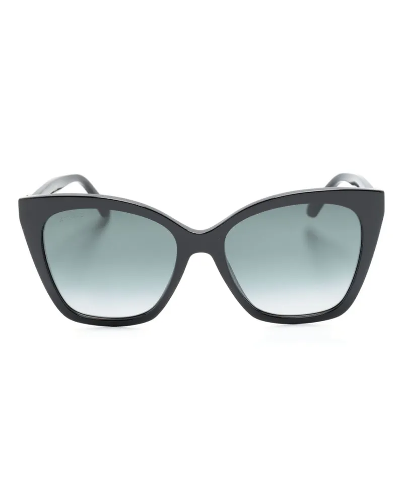 Jimmy Choo Sonnenbrille mit Cat-Eye-Gestell - Schwarz Schwarz