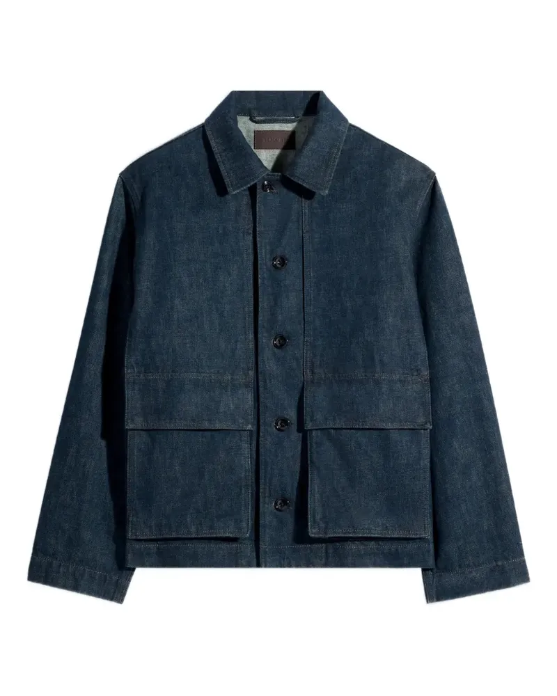 Christophe Lemaire boxy denim jacket - Blau Blau