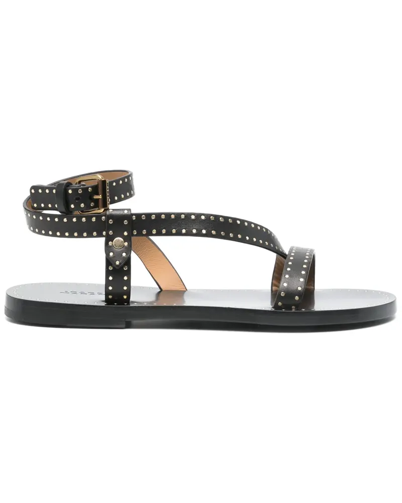 Isabel Marant Sandalen mit Nieten - Schwarz Schwarz