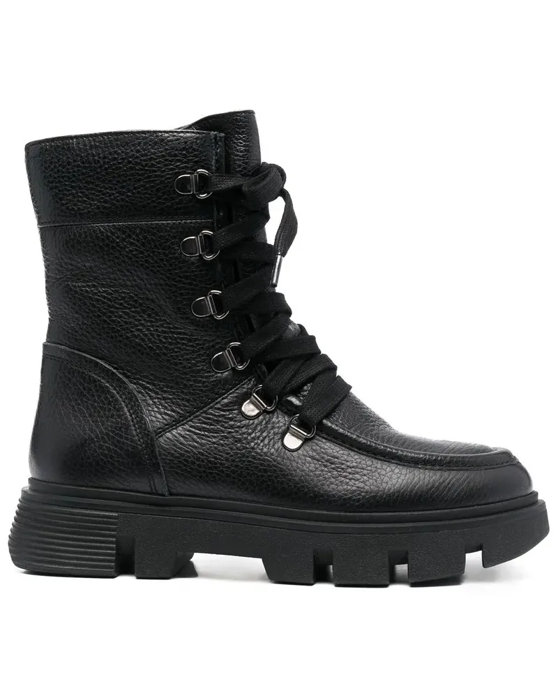 Geox Vilde Schnürstiefel 45mm - Schwarz Schwarz