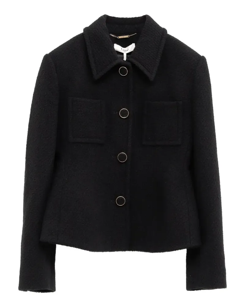 Chloé button-up bouclé jacket - Schwarz Schwarz