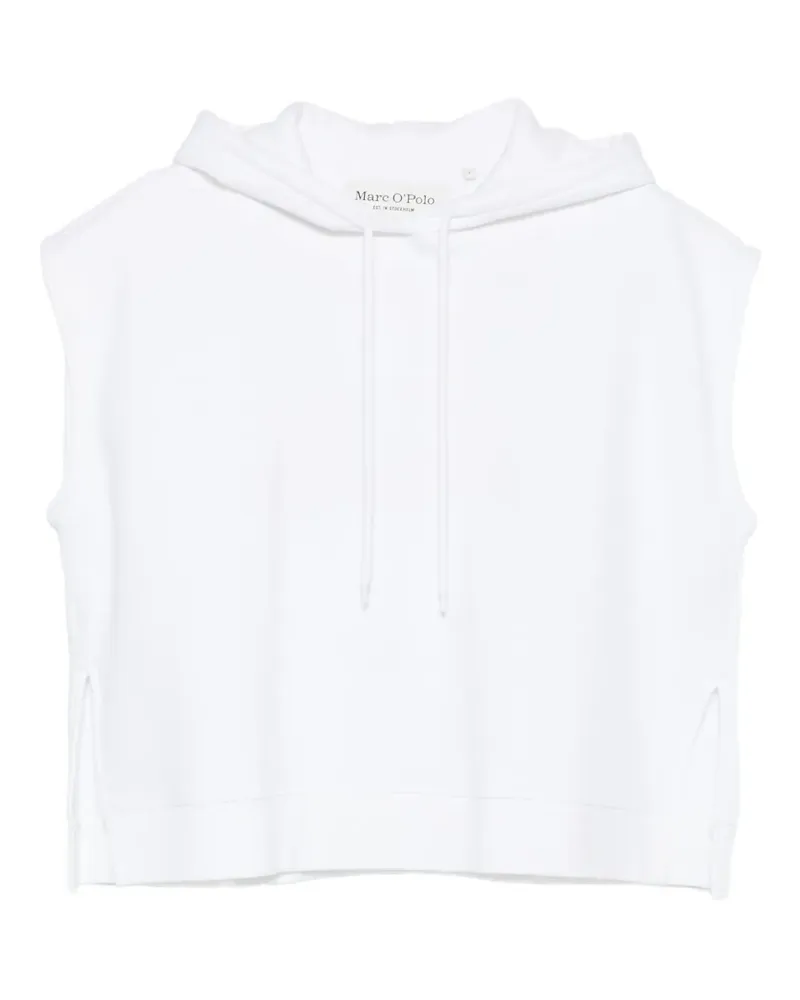 Marc O'Polo Hoodie mit Seitenschlitz - Weiß Weiß
