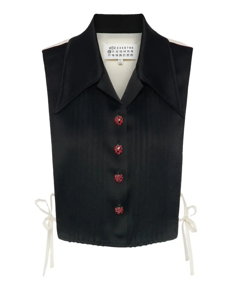 Maison Margiela T-Shirt mit Marienkäfer-Print - Schwarz Schwarz