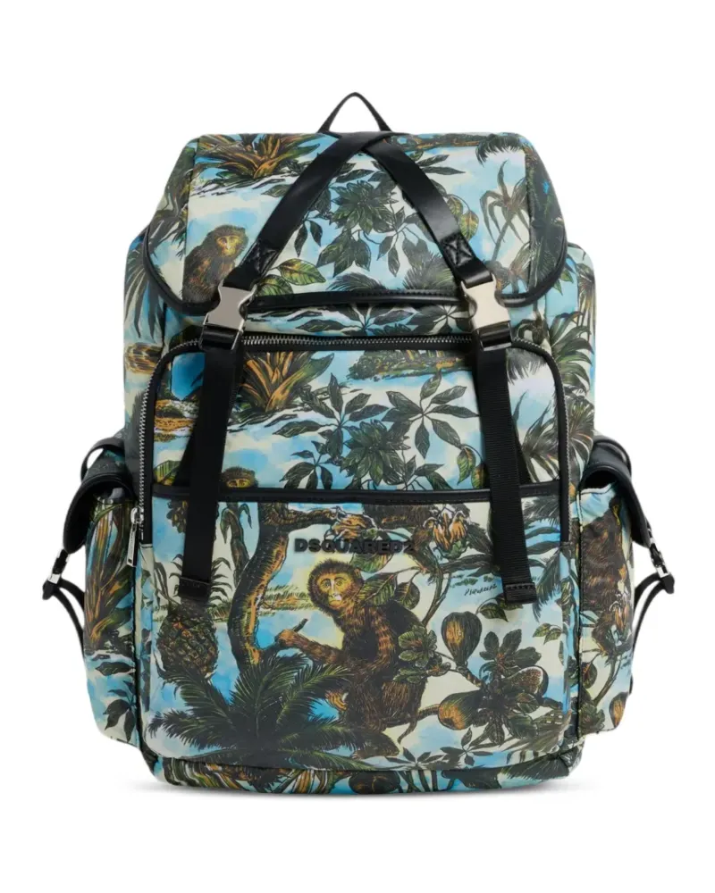 Dsquared2 Monkey Business Rucksack - Blau Blau