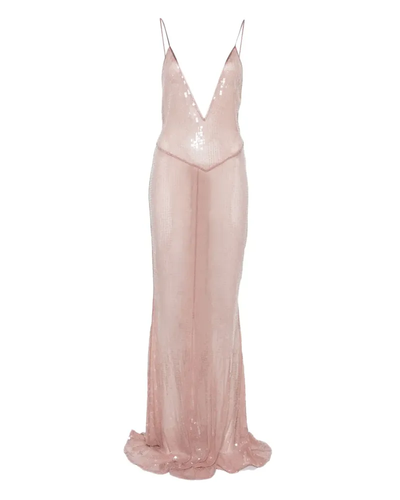 The New Arrivals Ilkyaz Ozel Claudie Maxikleid - Rosa Rosa