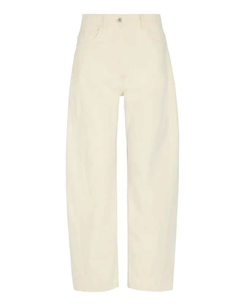 Another Tomorrow Curved barrel jeans - Nude Nude