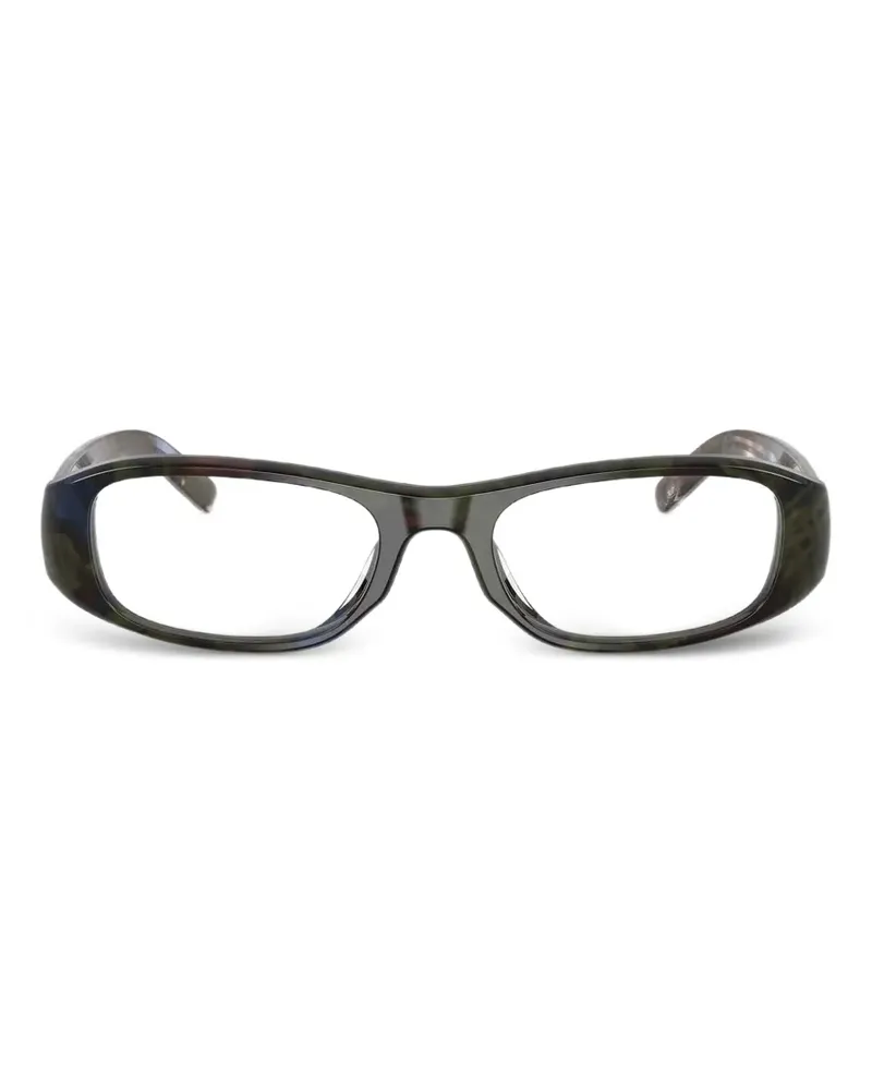 Diesel Brille mit eckigem Gestell - Grün Grün