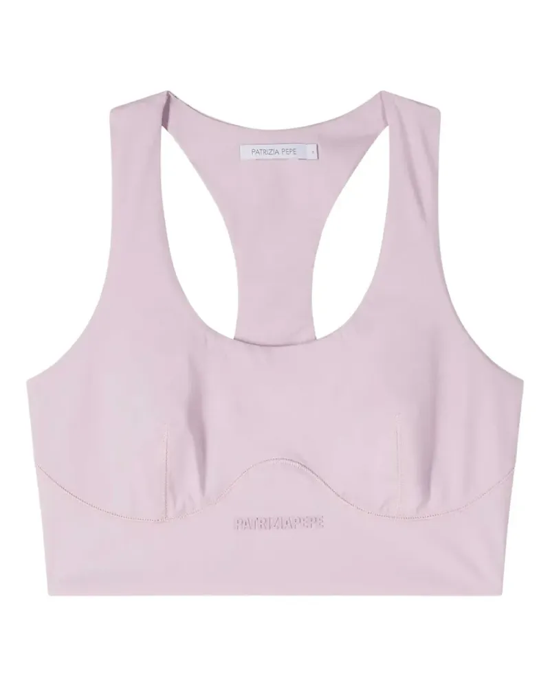Patrizia Pepe Self Retreat racerback top - Violett Violett
