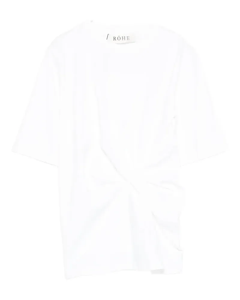 Róhe T-Shirt mit rundem Ausschnitt - Weiß Weiß
