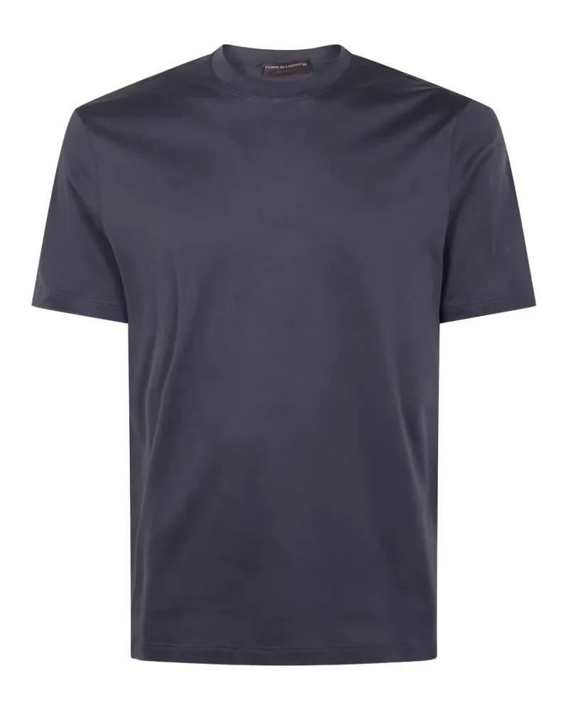 Filippo de Laurentiis T-Shirt mit rundem Ausschnitt - Blau Blau