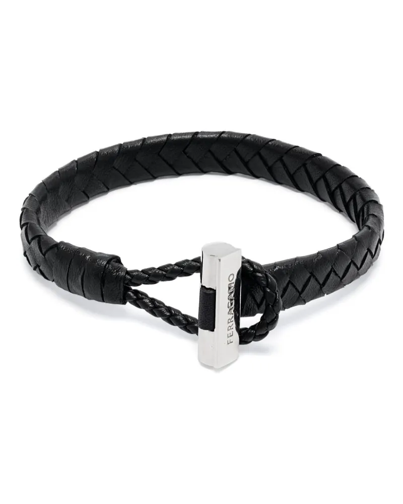 Ferragamo Armband aus Leder - Schwarz Schwarz