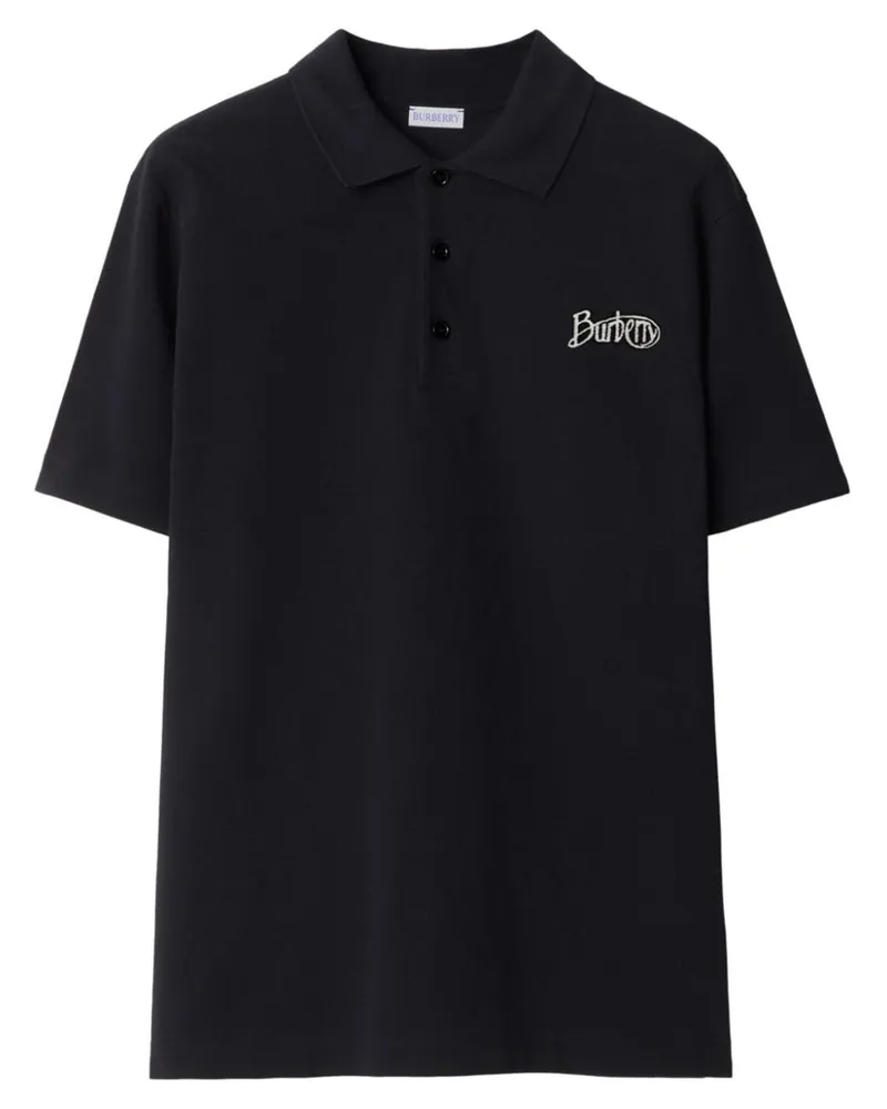 Burberry Klassisches Poloshirt - Schwarz Schwarz
