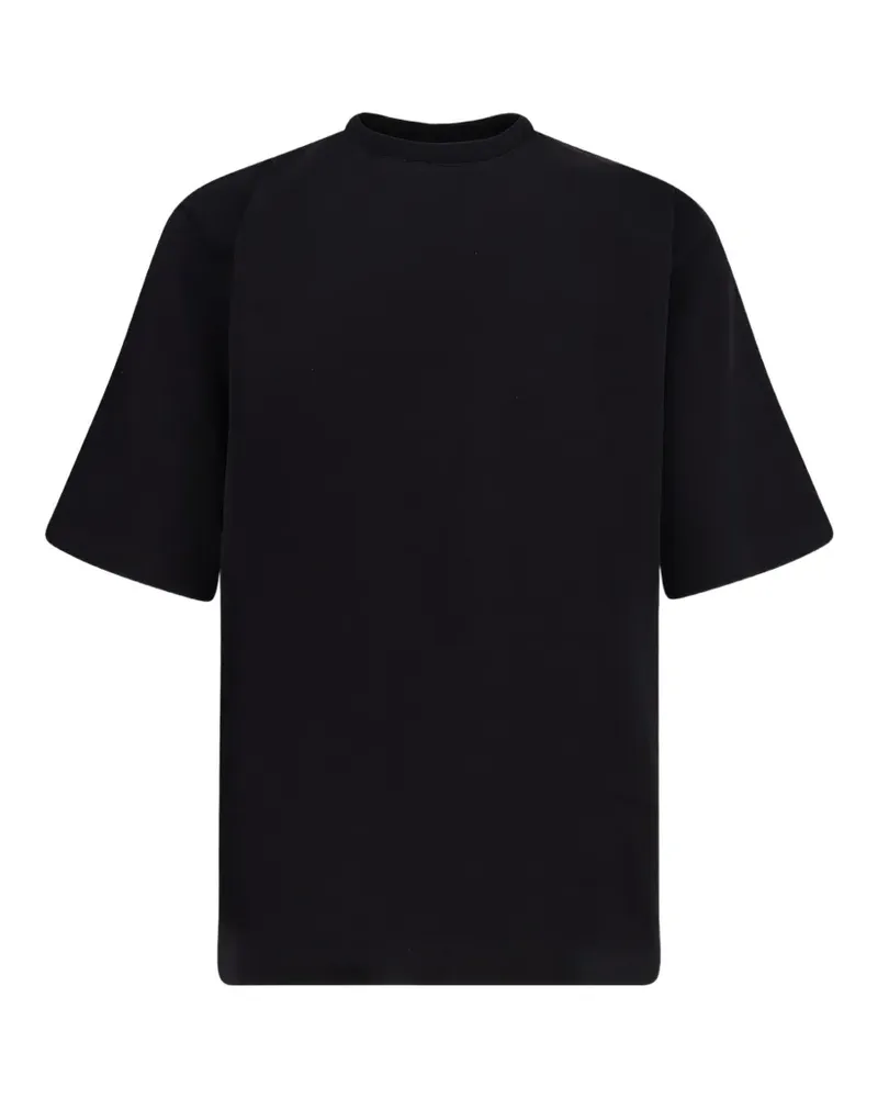 Hevò T-Shirt mit rundem Ausschnitt - Schwarz Schwarz