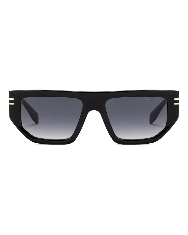Marc Jacobs Sonnenbrille mit geometrischem Gestell - Schwarz Schwarz