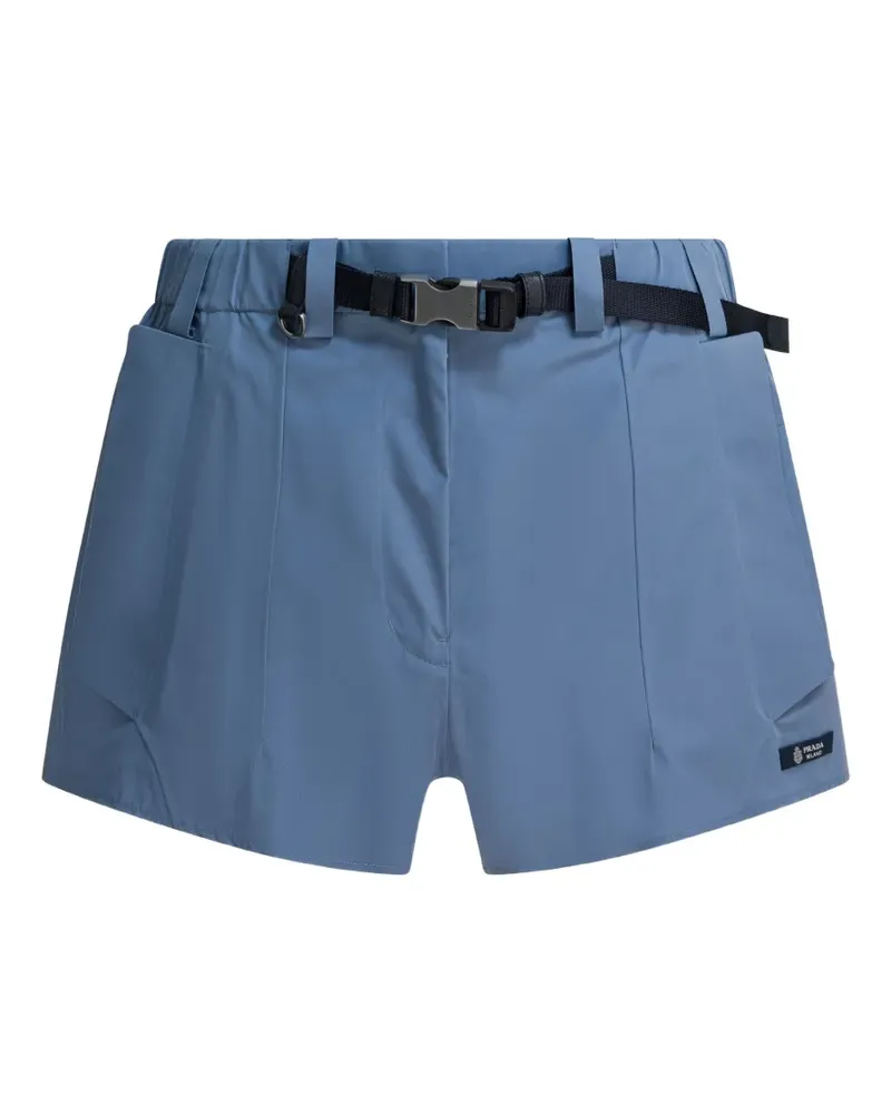 Prada Re-Nylon Shorts mit Gürtel - Blau Blau