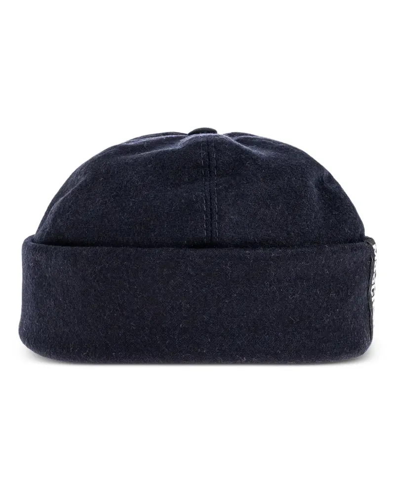 Moschino Verstellbare Beanie mit Logo-Detail - Blau Blau