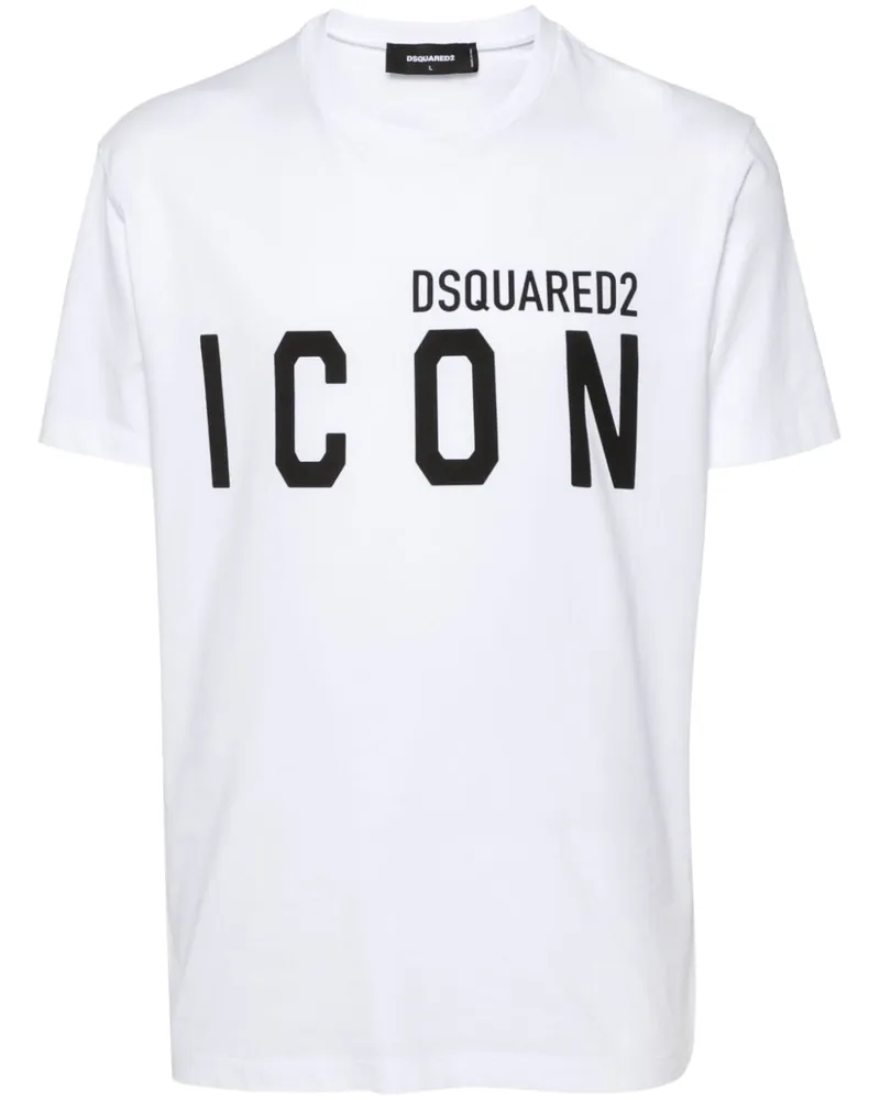 Dsquared2 T-Shirt mit Logo-Print - Weiß Weiß