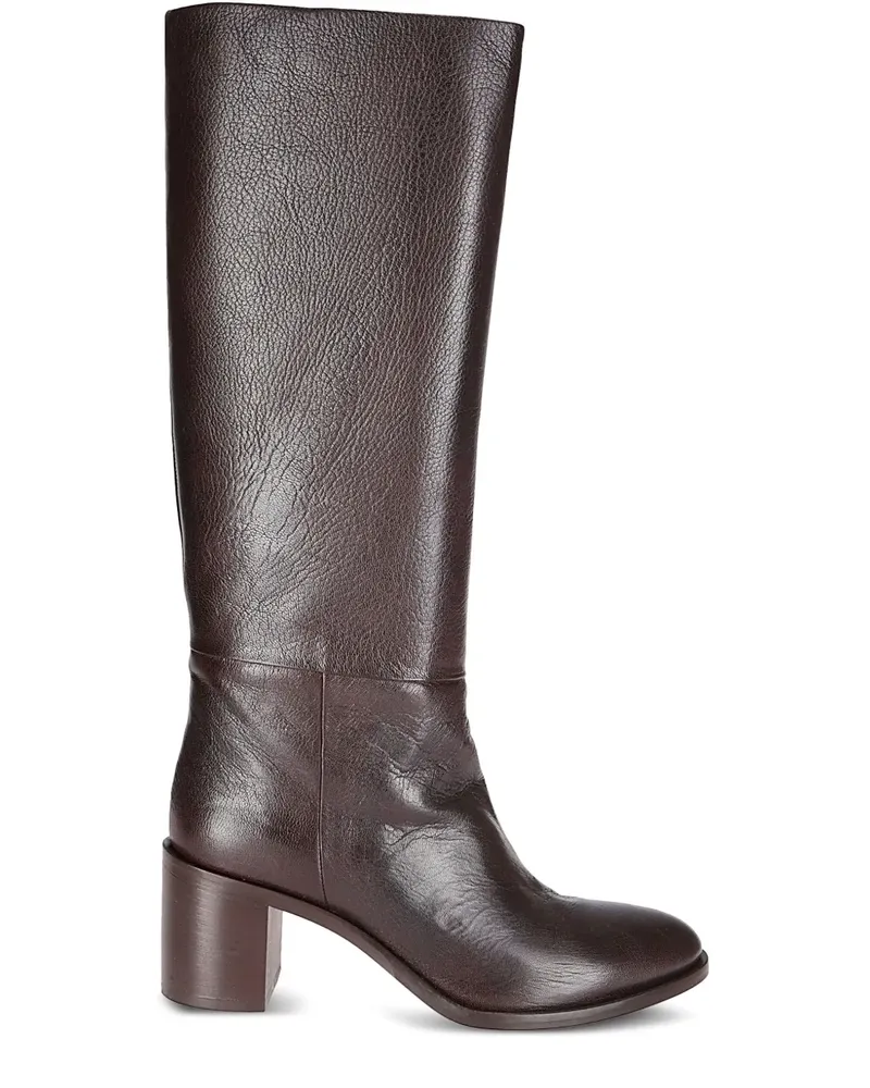 P.A.R.O.S.H. Stiefeletten mit Blockabsatz - Braun Braun