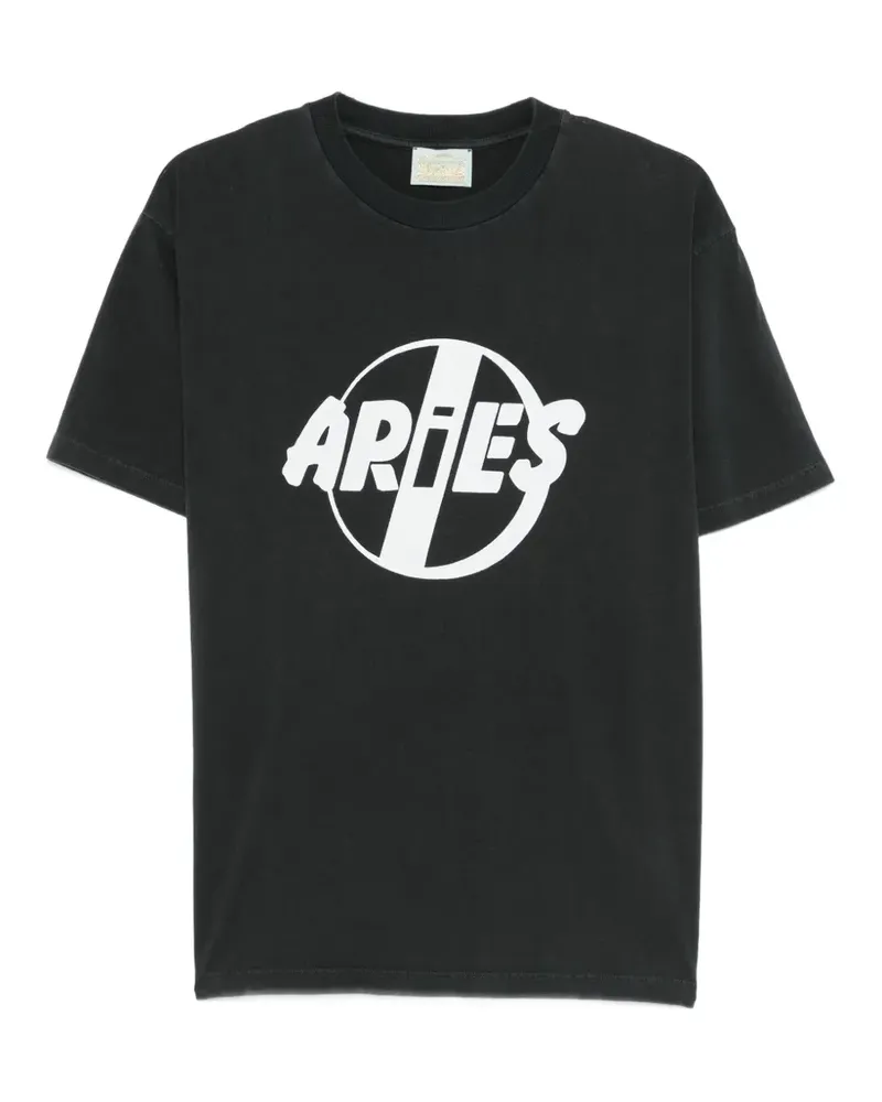 Aries Faded Punk graphic T-shirt - Schwarz Schwarz