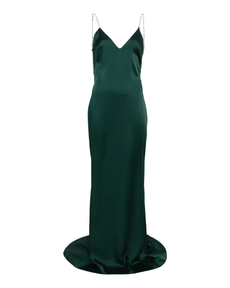 Tom Ford Abendkleid mit Kristallen - Grün Grün