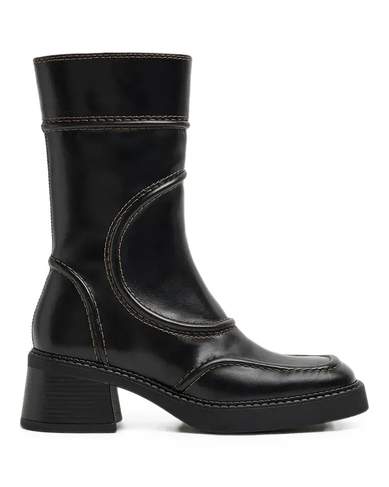 Miista Malene panelled leather boots - Schwarz Schwarz
