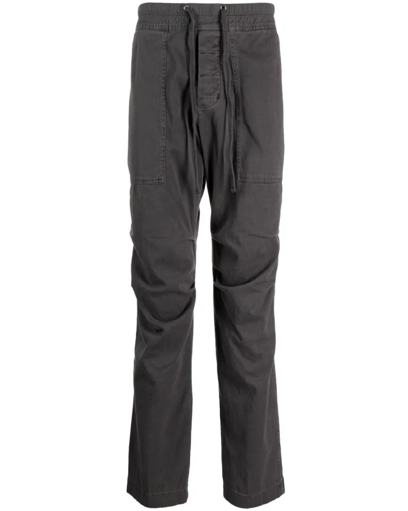 James Perse Straight-Leg-Hose mit Kordelzug - Grau Grau