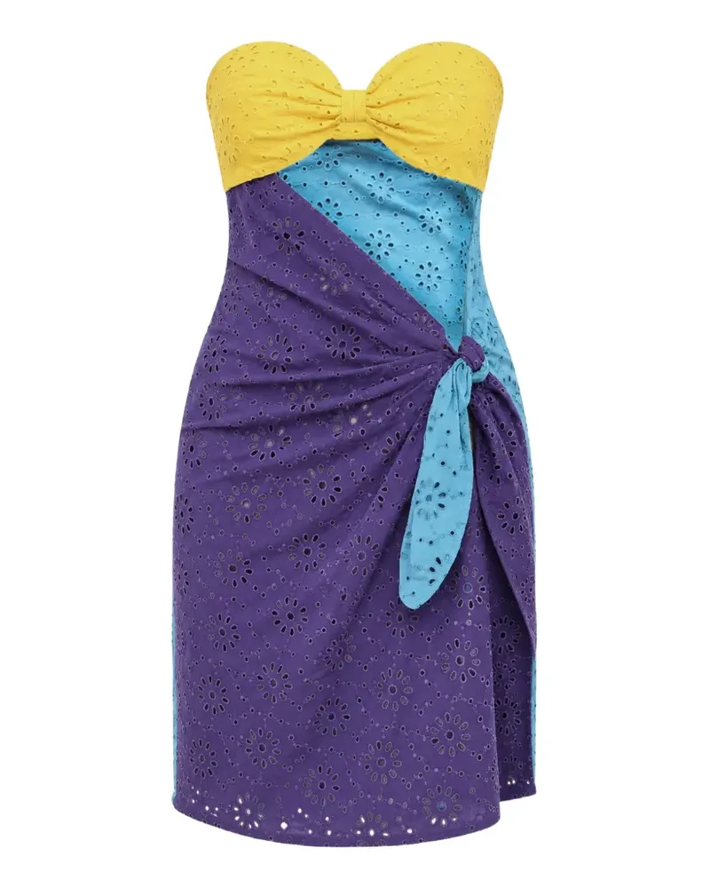 Dsquared2 Minikleid in Colour-Block-Optik - Blau Blau