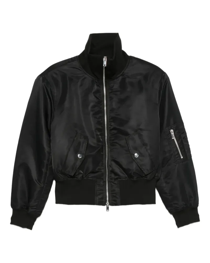 FRANKIE Shop Storm zip-up bomber jacket - Schwarz Schwarz