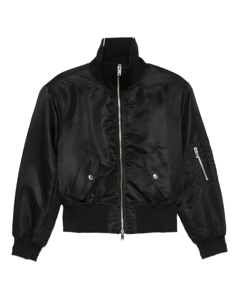 FRANKIE Shop Storm zip-up bomber jacket - Schwarz Schwarz