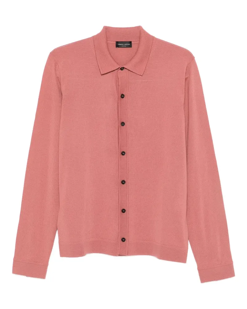 Roberto Collina Fein gestrickter Cardigan - Rosa Rosa