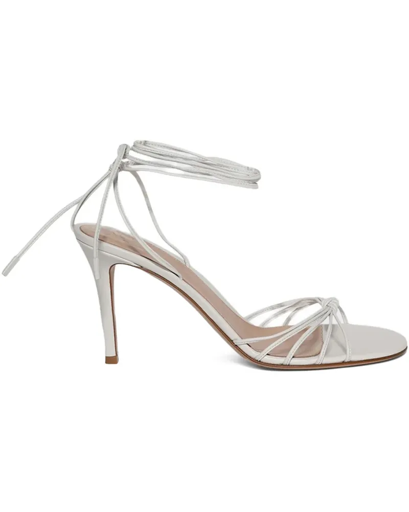 Gianvito Rossi Sandalen mit Schnürung 85mm - Weiß Weiß