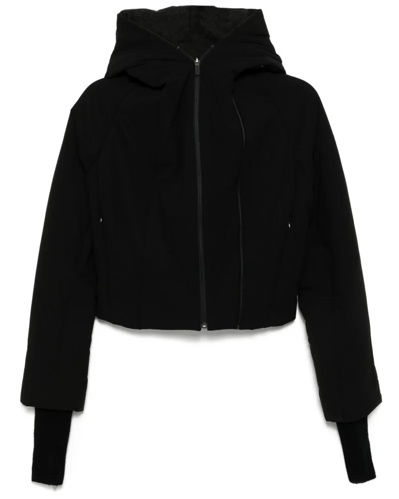Hyein Seo Gefütterte Cropped-Jacke - Schwarz Schwarz