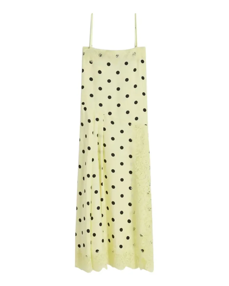 SPORTMAX polka-dot lace dress - Gelb Gelb