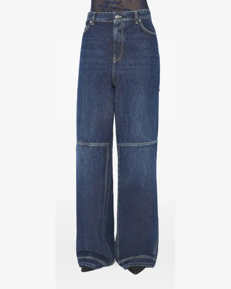 Jean Paul Gaultier The Cut-Out Wide-Leg-Jeans - Blau Blau