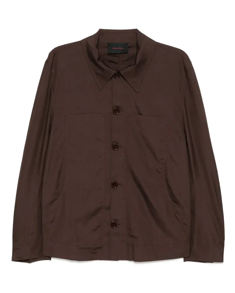 Simone Rocha Workwear Hemd - Braun Braun