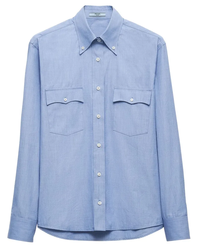 Prada Langärmeliges Hemd - Blau Blau