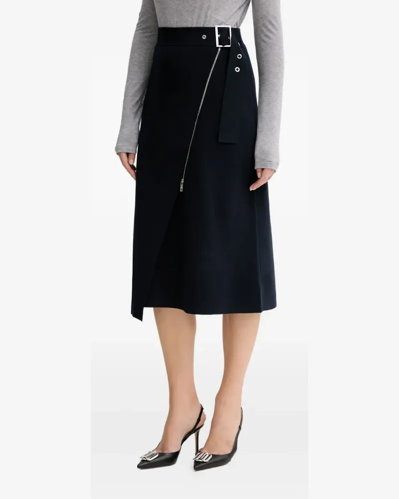 HUGO BOSS Midirock mit Schnallenverschluss - Blau Blau