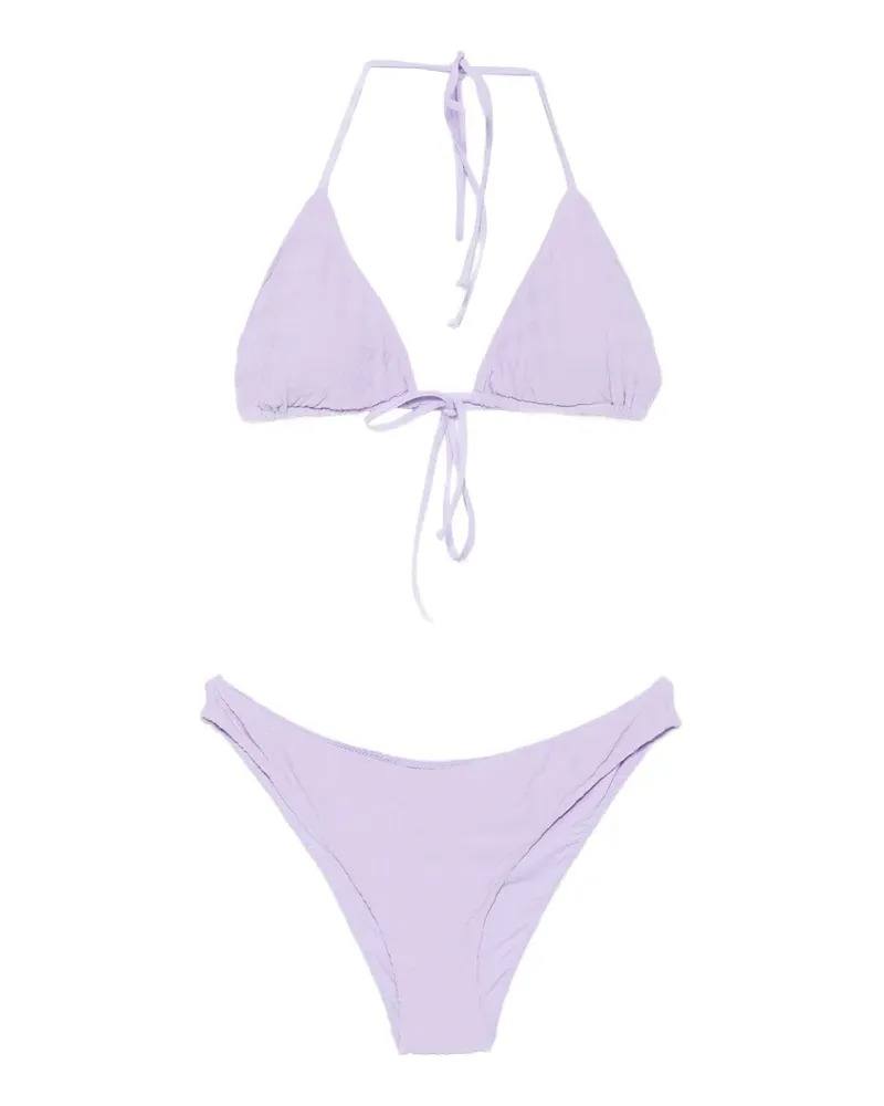 MC2 Saint Barth Leah houndstooth-pattern bikini - Violett Violett