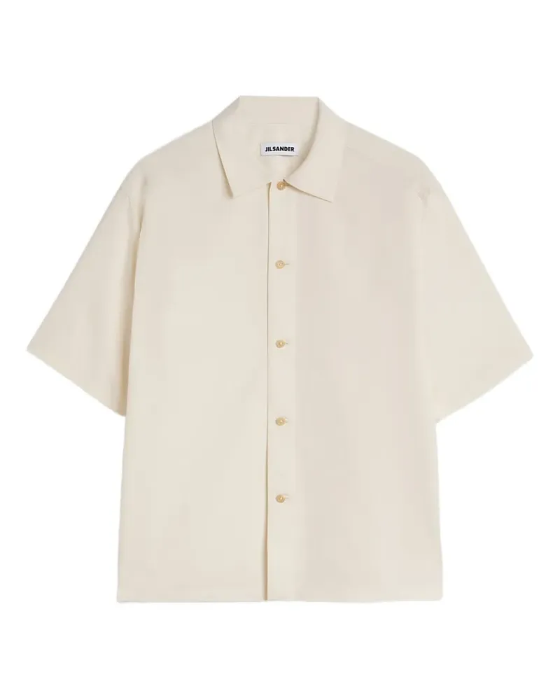 Jil Sander Hemd mit kastigem Schnitt - Weiß Weiß