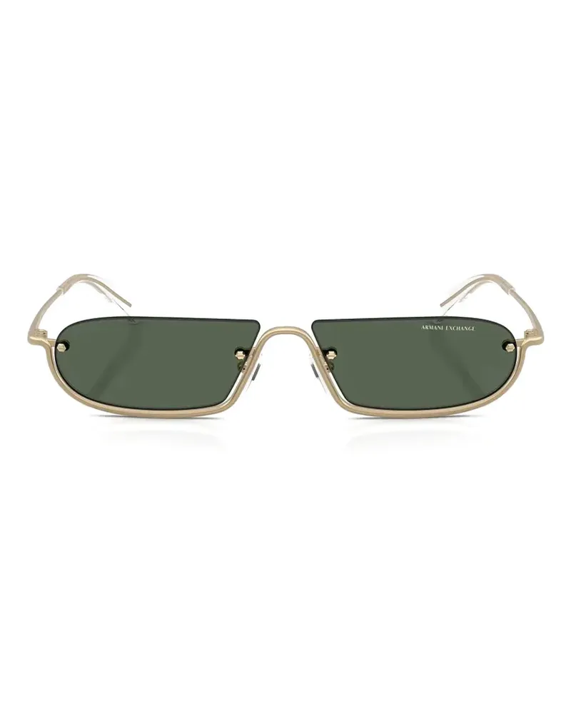 Armani Exchange geometric-frame sunglasses - Gold Gold