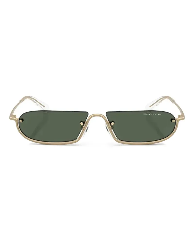 Armani Exchange geometric-frame sunglasses - Gold Gold