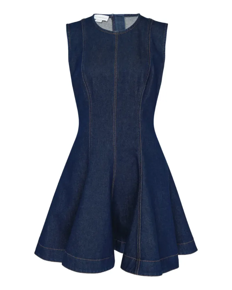 Stella McCartney peplum denim mini dress - Blau Blau