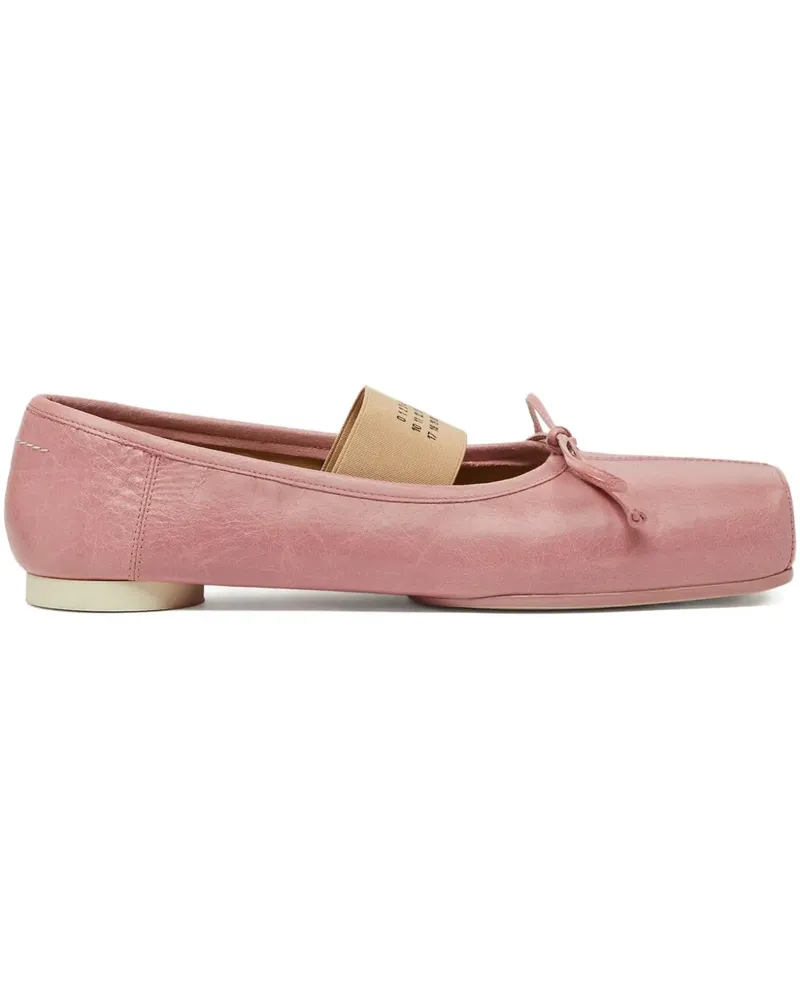 Maison Margiela Ballerinas mit eckiger Kappe - Rosa Rosa