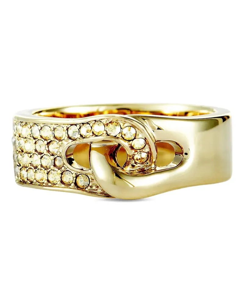 Swarovski Gallon Band Ring - Gold Gold
