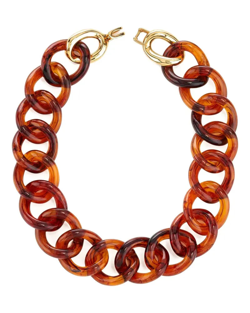 Kenneth Jay Lane Halskette in Schildpattoptik - Braun Braun