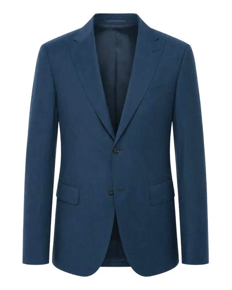 Corneliani pinstripe single-breasted blazer - Blau Blau
