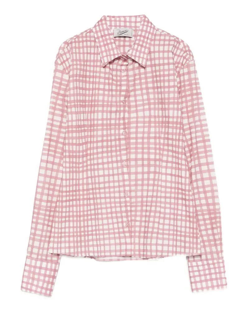 PENCE Elsa gingham-check shirt - Rosa Rosa