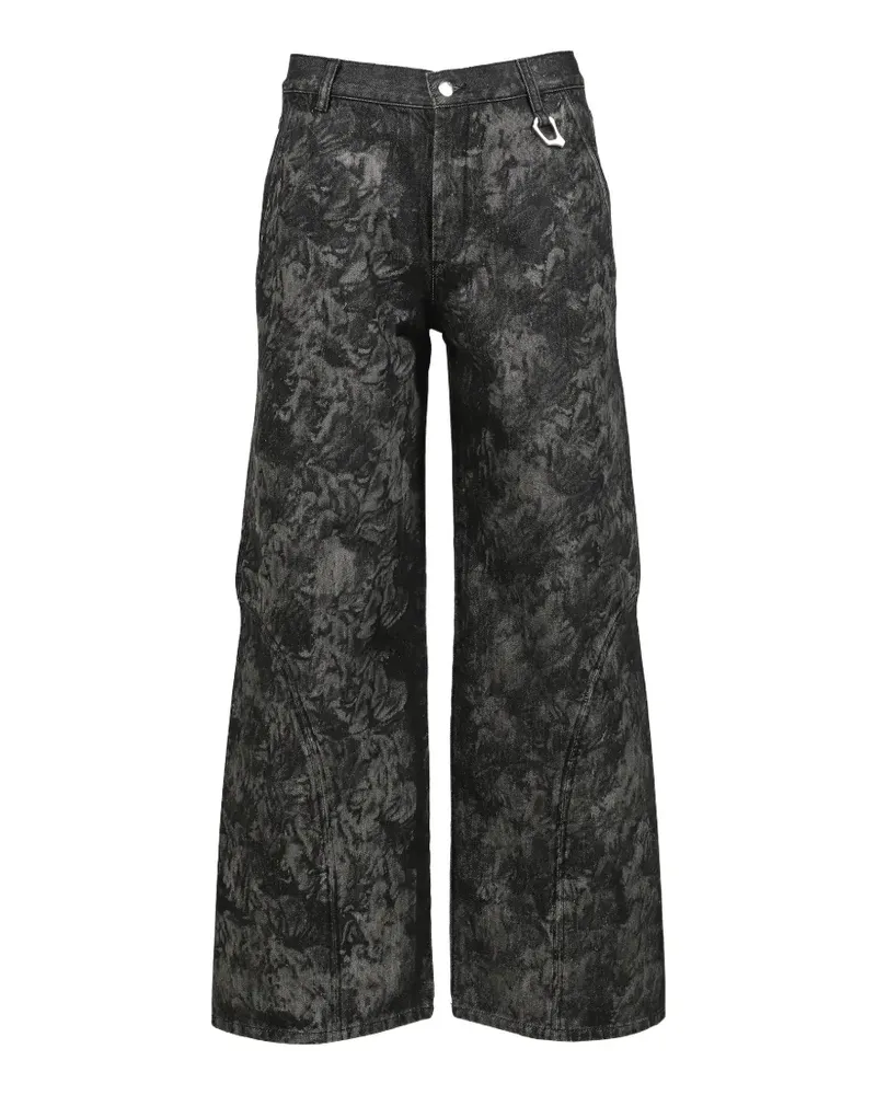 Heliot Emil Gemusterte Hose - Schwarz Schwarz