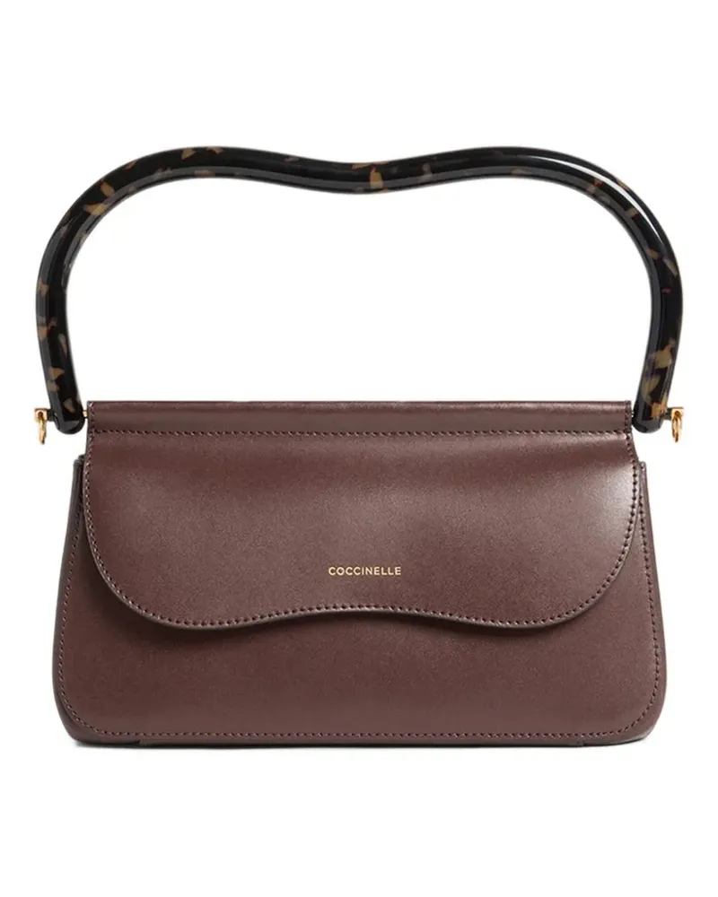 Coccinelle Tote Bag aus Leder in Schildpattoptik - Braun Braun