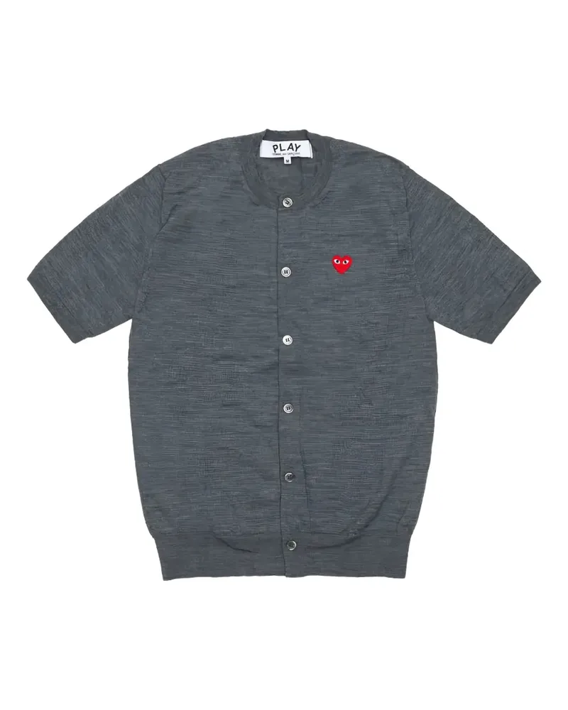 Comme des Garçons Cardigan mit Herz-Patch - Grau Grau